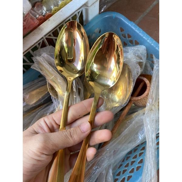 Thìa inox mạ vàng bền đẹp