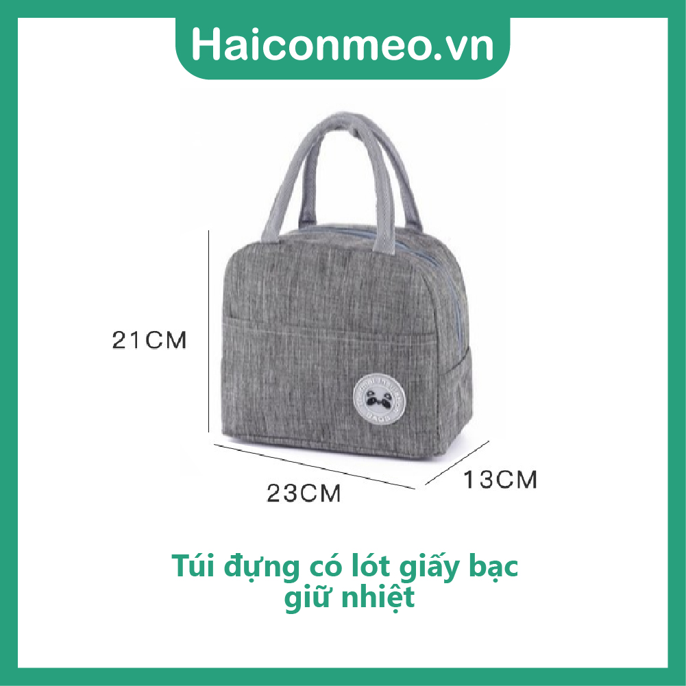 Tặng sticker Hộp Cơm LUNCH BOX Nhựa Dẻo PP Có 2 Ngăn Và Nắp Kèm Đũa Muỗng 1100ml