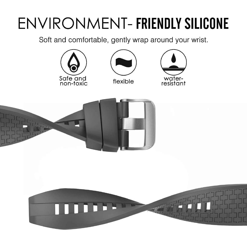 Dây Đeo Thay Thế Chất Liệu Silicon Màu Trơn Thời Trang Cho Đồng Hồ Thông Minh Ticwatch E Ticwatch 2