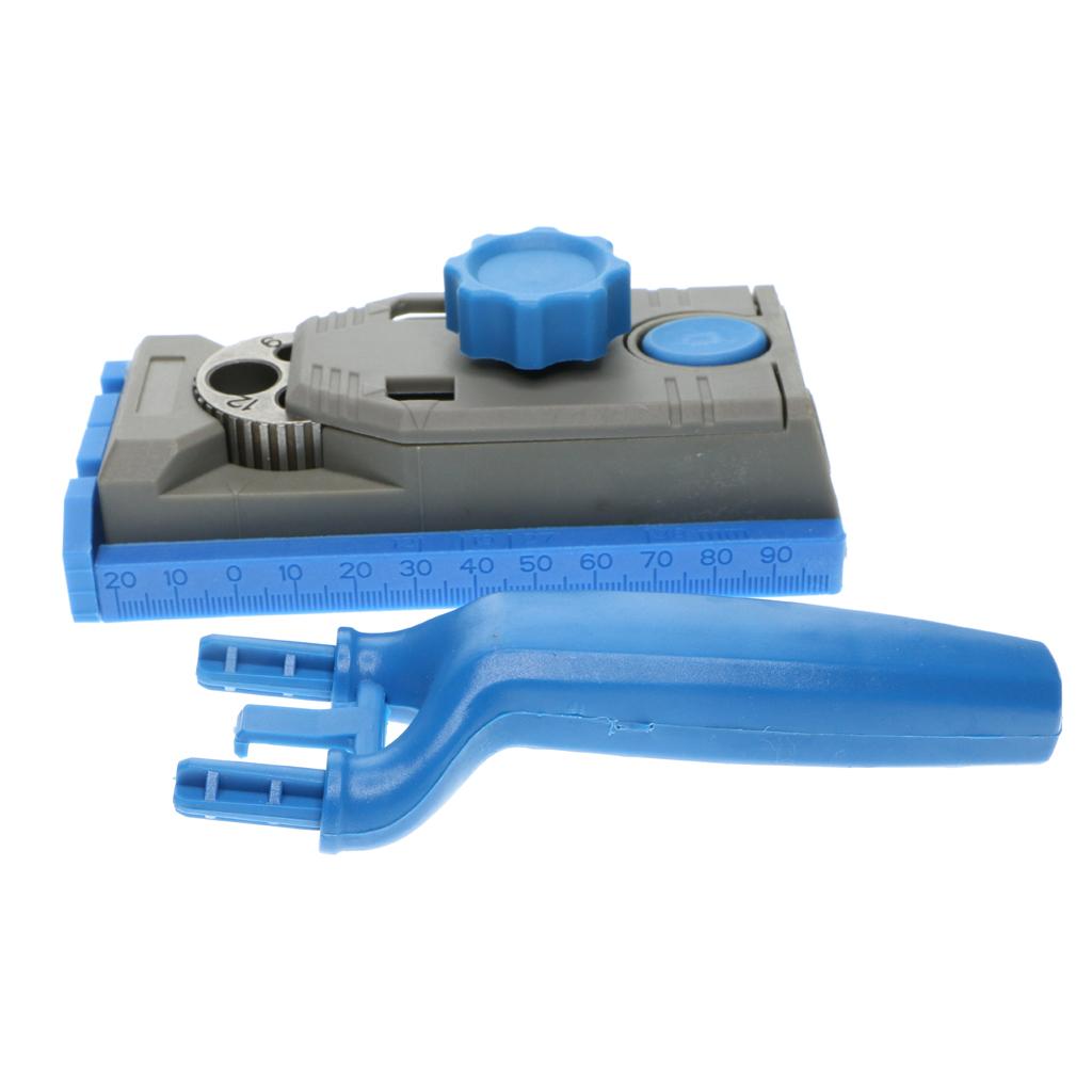 Jig Pocket Hole Drill Round Tenon Locator Woodworking Joinery Joining Tool