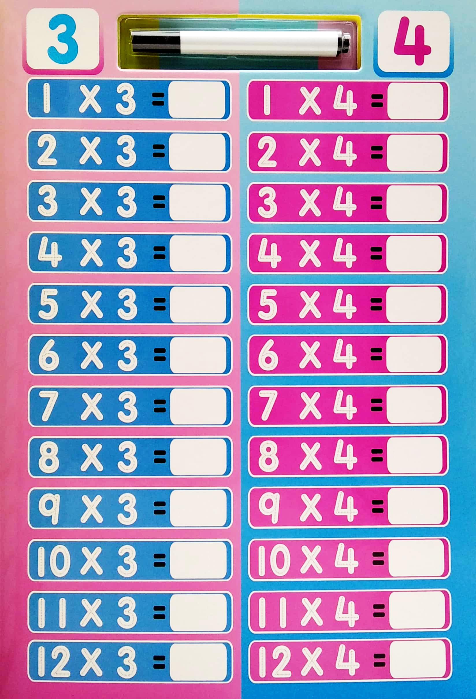 Writing Practices For Little Hands: Times Tables