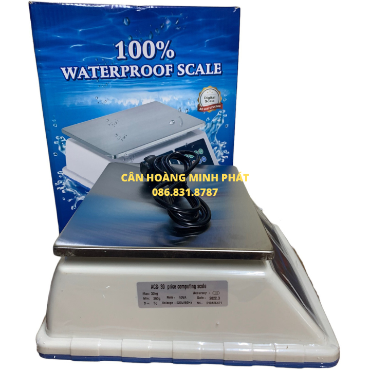 Cân Điện Tử tính tiền chống nước TAIWAN 30Kg ACS130