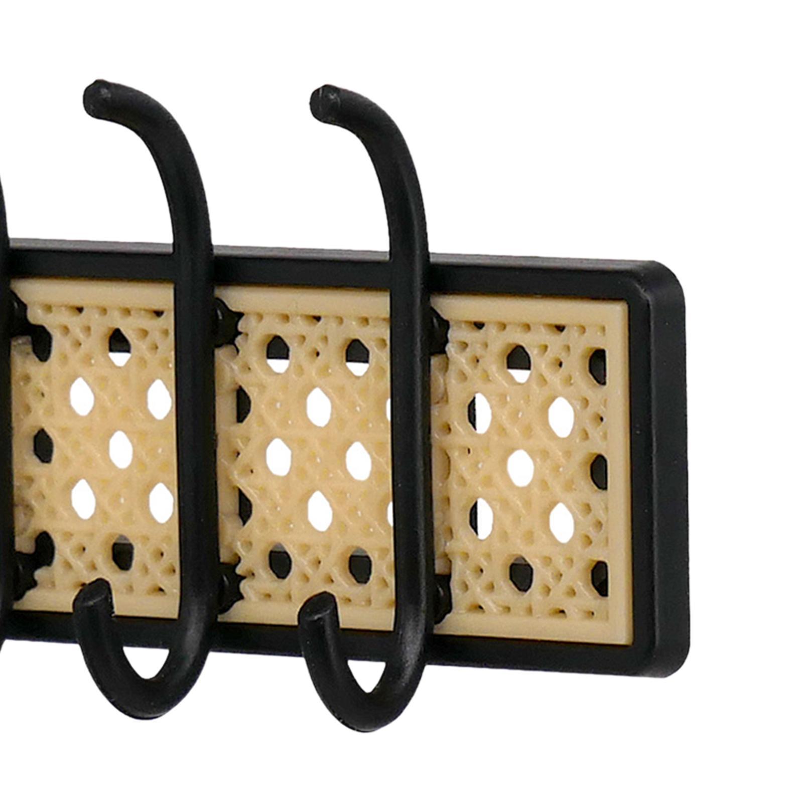 Dollhouse Coat Rack Coat Hanger Model Ornaments Black