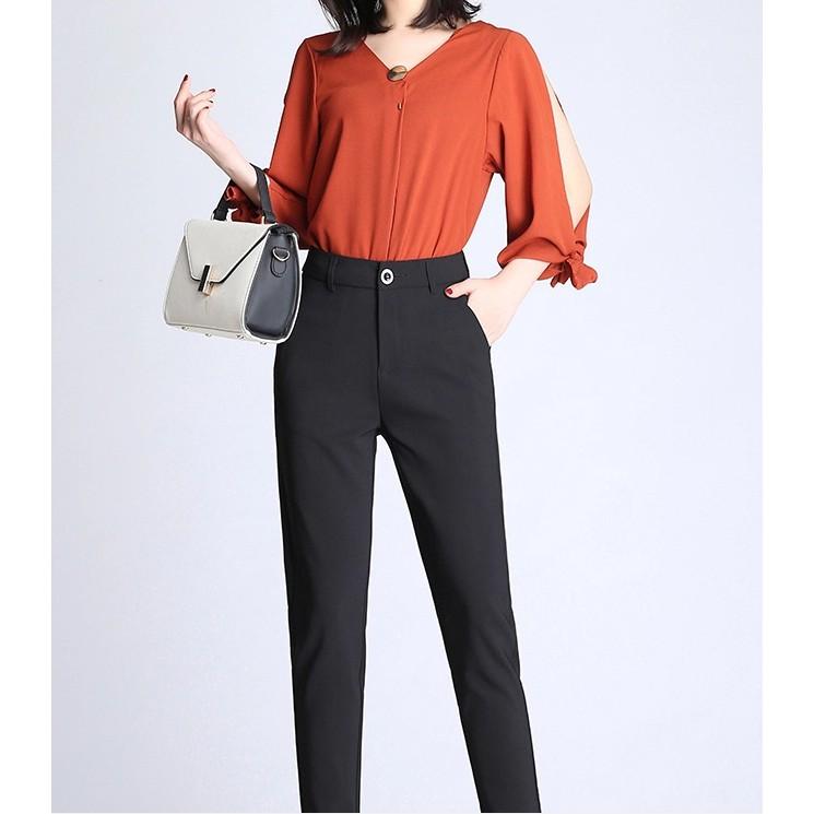 Quần nữ baggy công sở có hai túi sau - TQ94