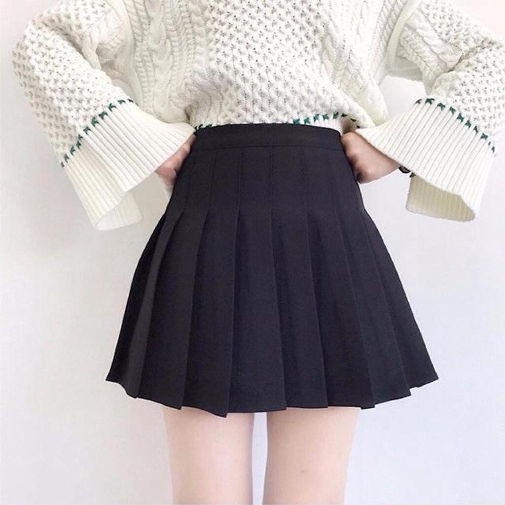 Chân váy xếp ly NGẮN, XÒE NHẸ NHÀNG mẫu mới năng động