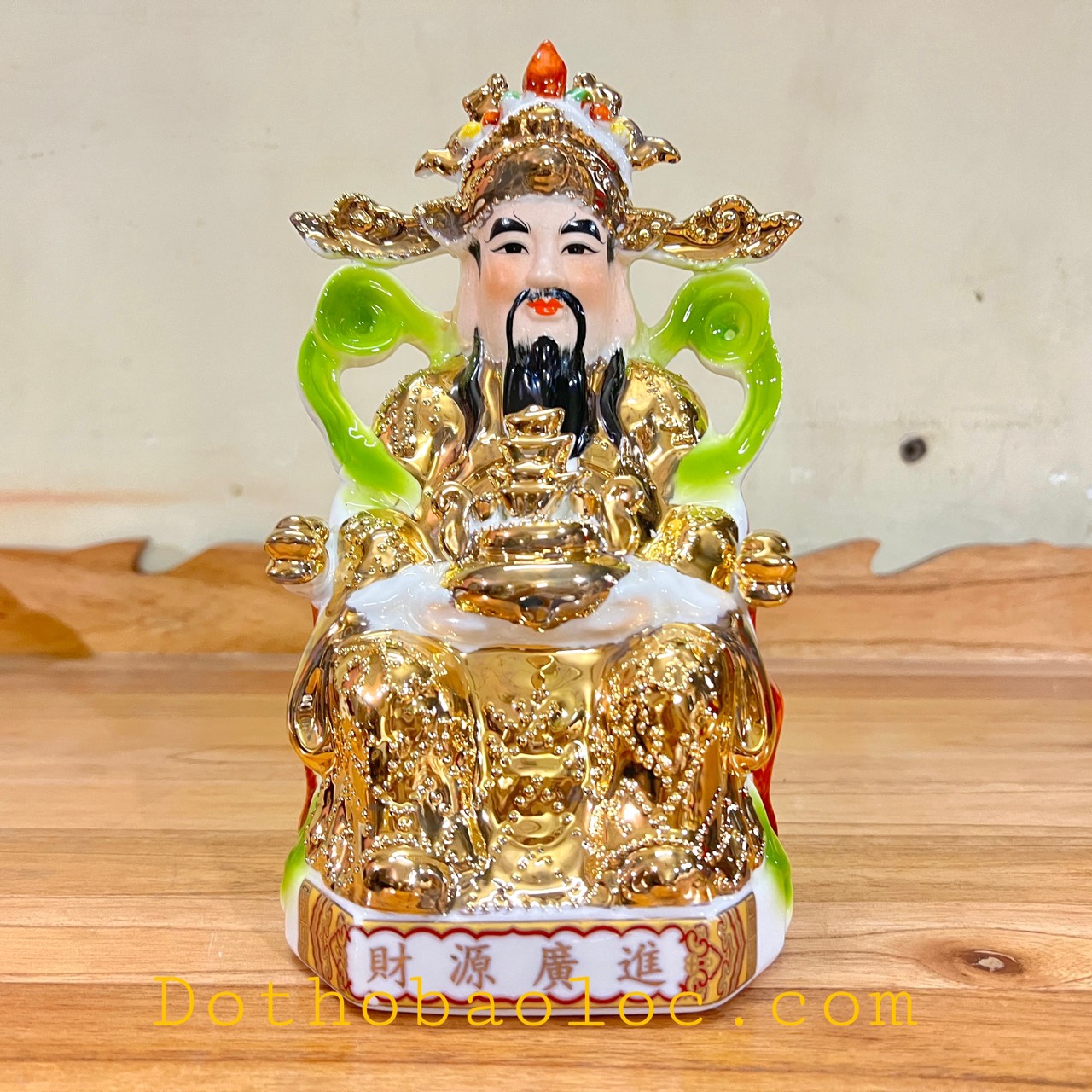 Tượng Ông Thần Tiên sứ rất đẹp cao 23cm