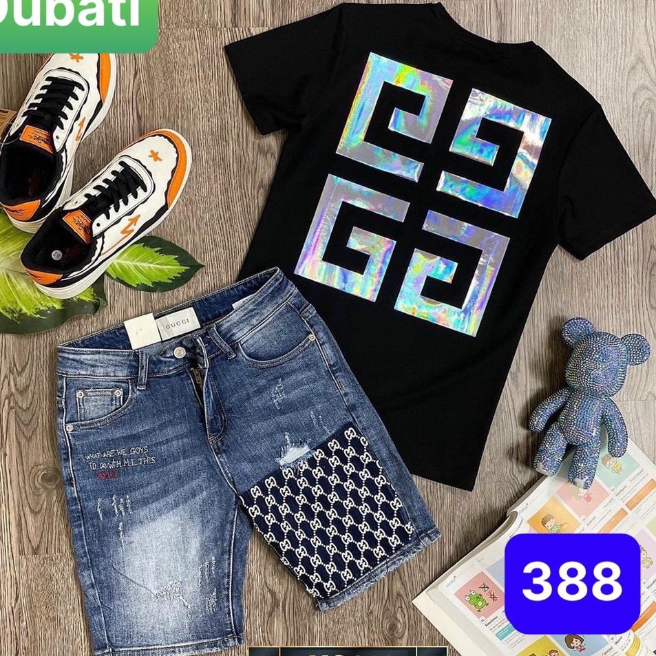 QUẦN SỌT SHORT LỬNG JEAN NAM CHẤT BÒ IN HỌA TIẾT NHẬT BẢN CAO CẤP DB-388 - DUBATI FASHION