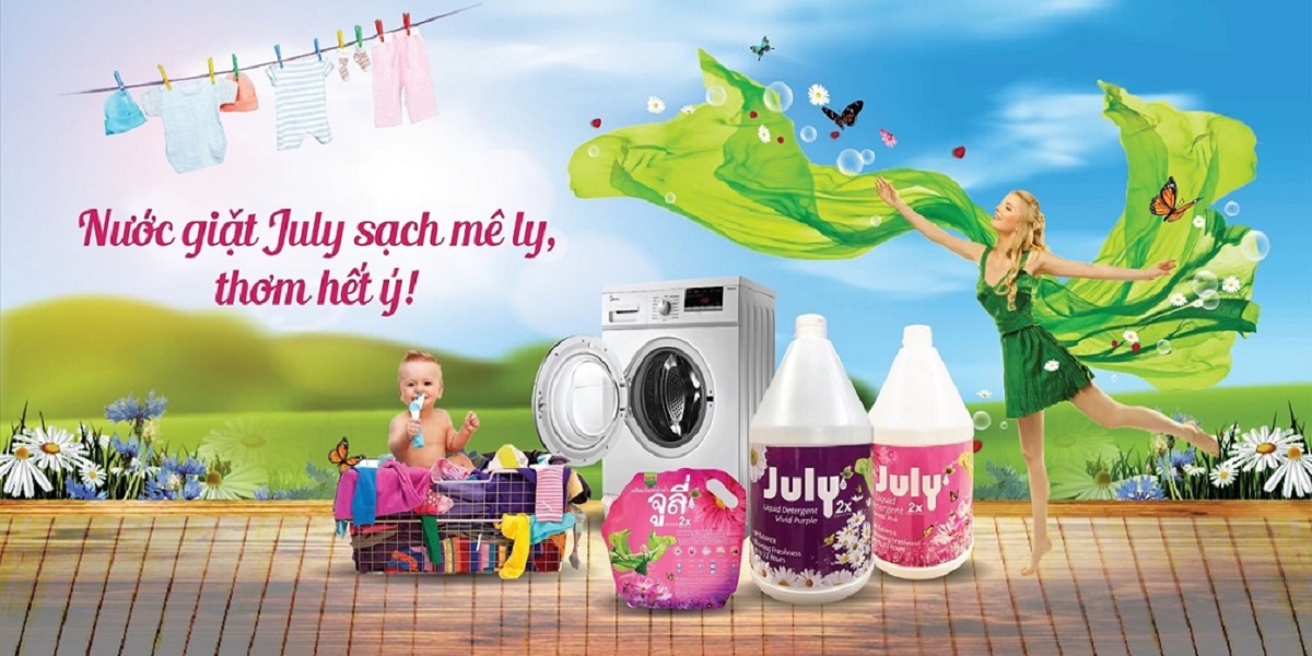 Combo 01 can nước giặt xả Thái Lan July 2X 3,5L + 01 hộp sáp thơm khử mùi Scent & Care Gel 180g