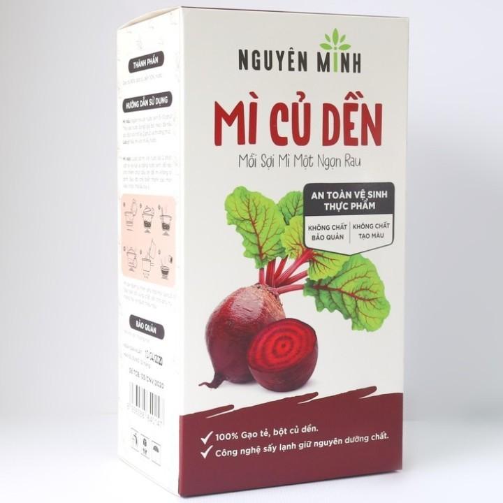 Bún củ dền (mì gạo củ dền) Nguyên Minh 300gr, gạo nguyên cám ăn kiêng eat clean