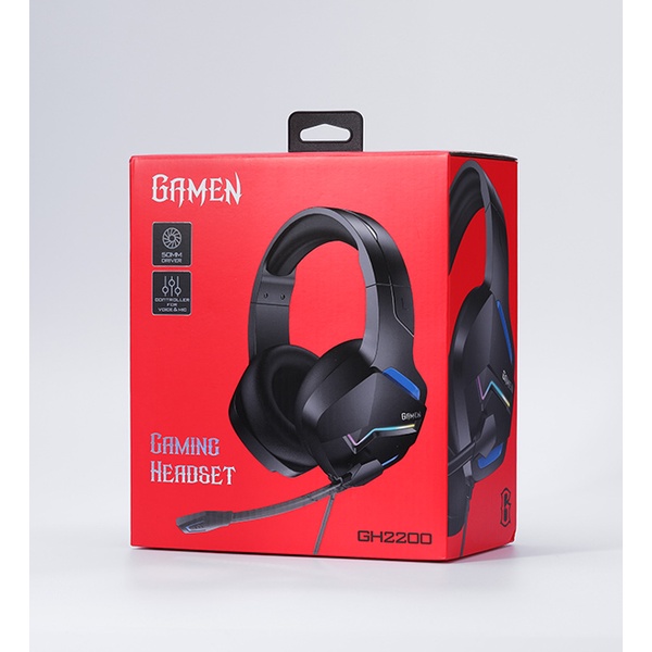 Tai Nghe Gamen GH2200 Kiểu Dáng Gaming Led RGB Over Ear - Hàng Chính Hãng