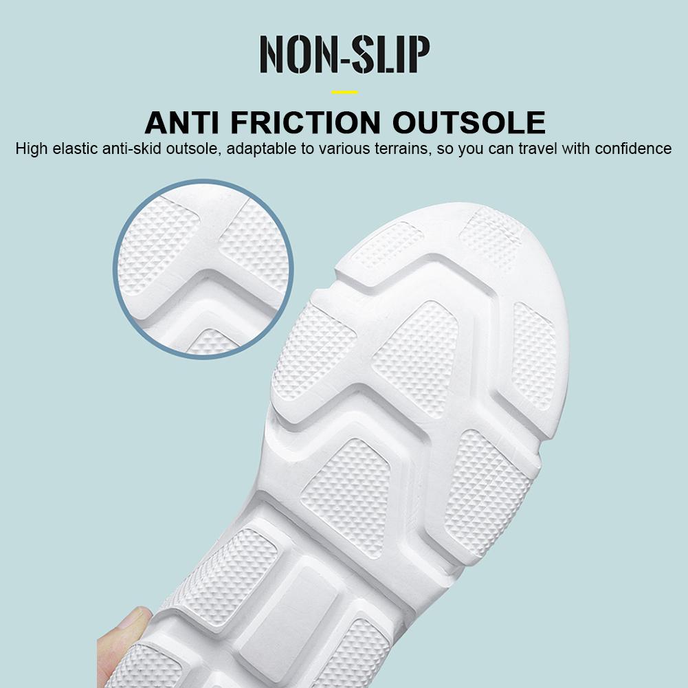 Mùa Hè Ngoài Trời Giày Thể Thao Nhẹ Casual Giày Thể Thao Sneakers Thoáng Khí Nam Nữ Không Trượt Phối Ren Cho Chạy Bộ Huấn Luyện Viên Color: Black Shoe Size: 42
