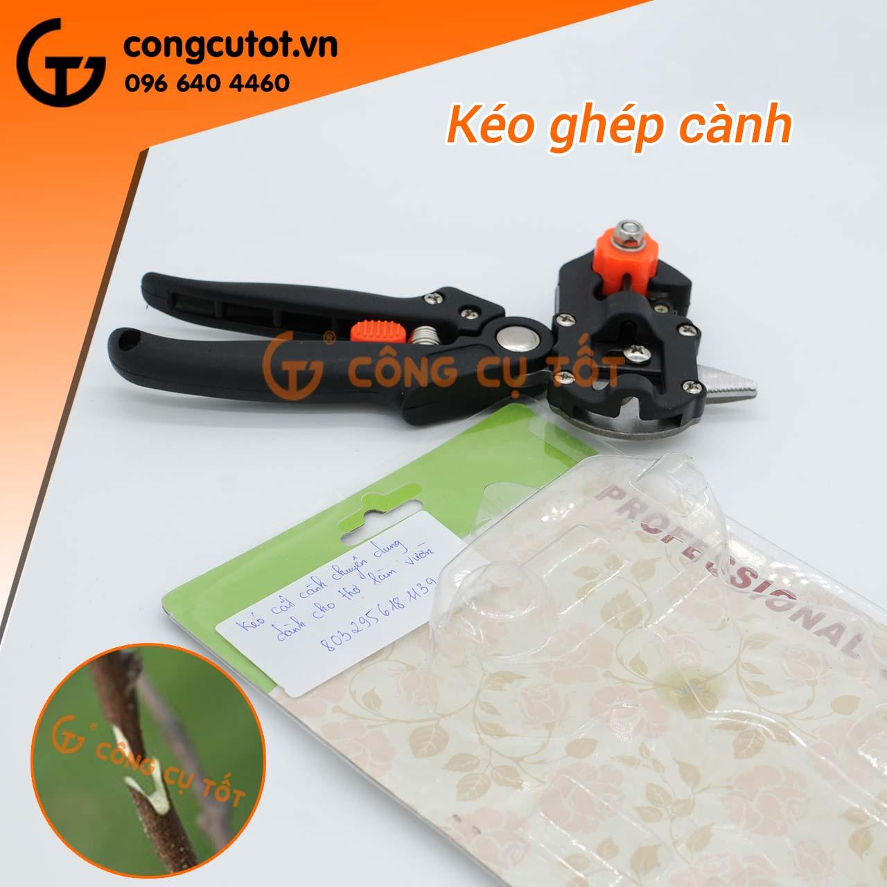 Bộ kéo ghép cành cây chuyên dụng dạng U V Ω Ghép nêm rất khí đường kính thân ghép từ 3 - 13mm