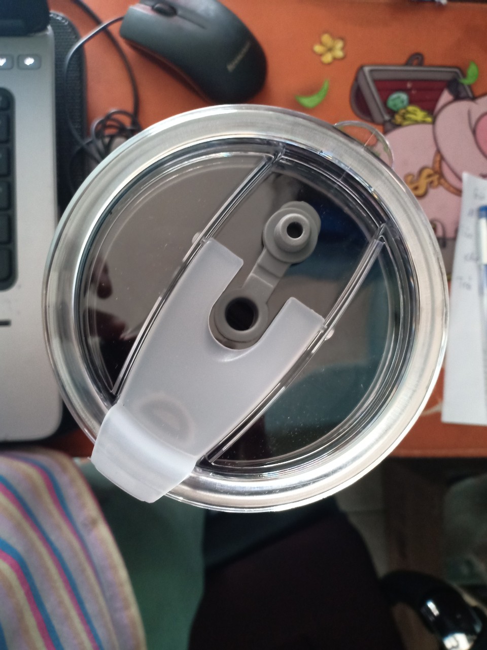 LY GIỮ NHIỆT INOX KÈM TÚI VÀ ỐNG HÚT