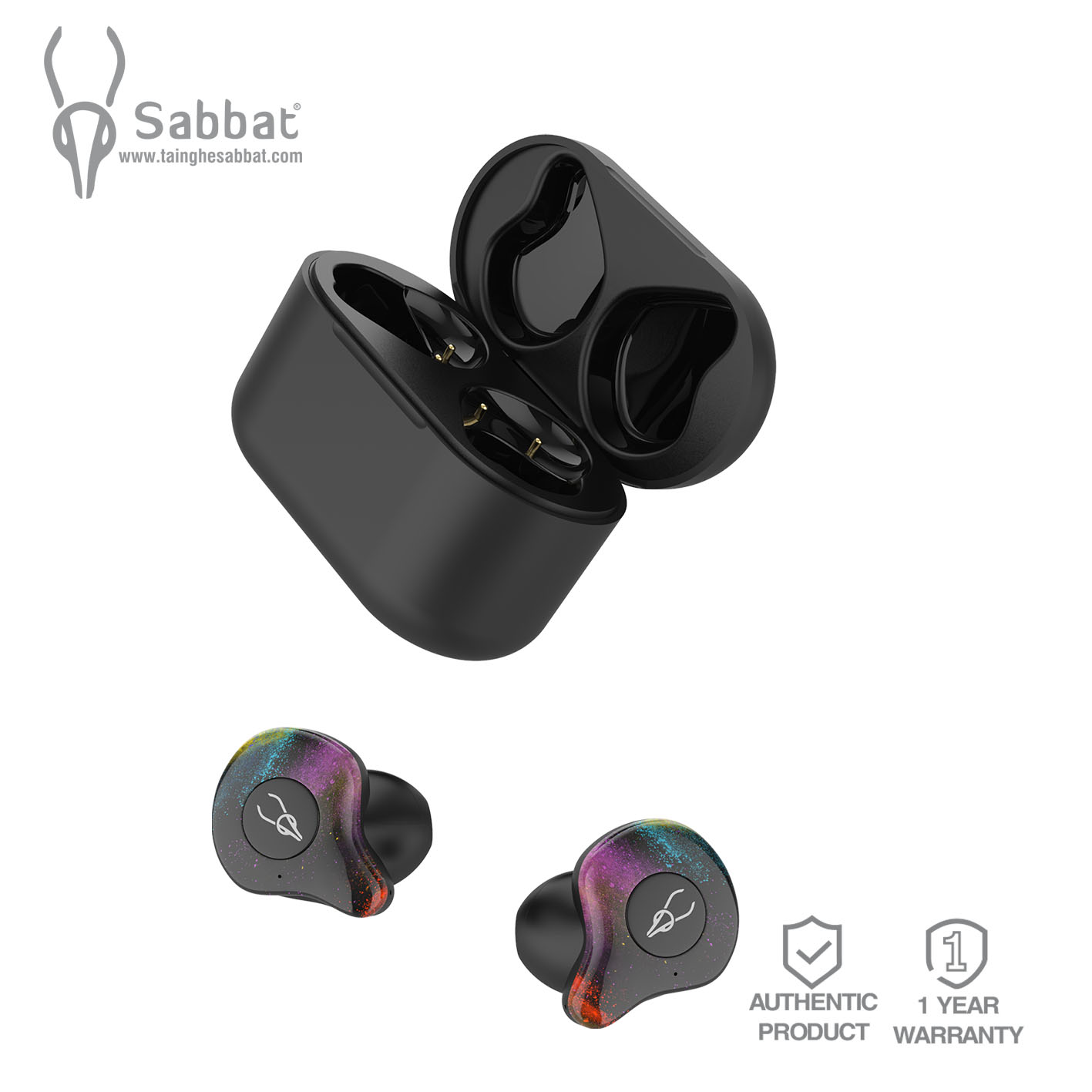 Sabbat X12pro tai nghe bluetooth V5.0 âm trong bass sâu nghe gọi trên 8h - Hàng chính hãng