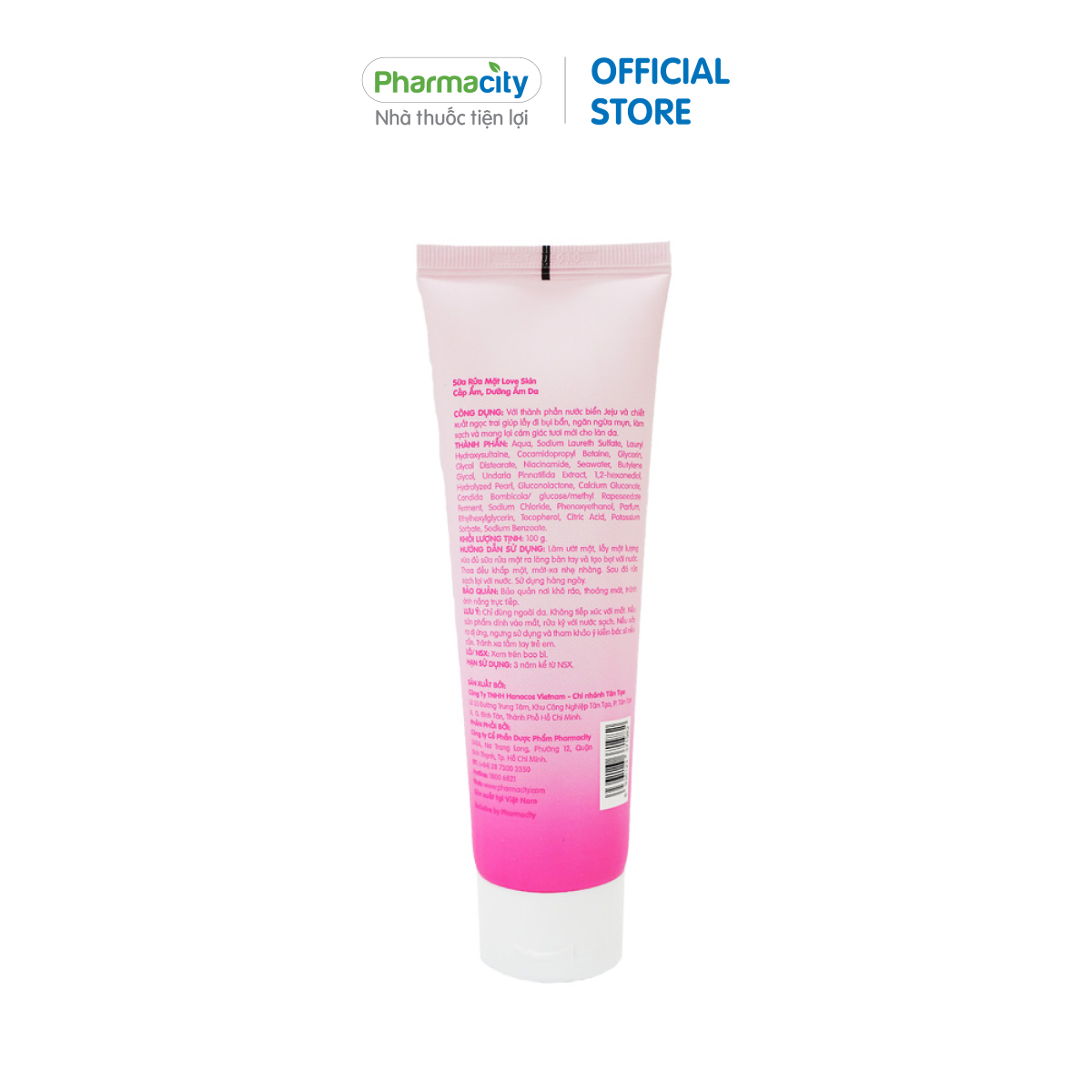 Sữa rửa mặt Love Skin Cleansing Foam Moisturizing  - Dưỡng ẩm