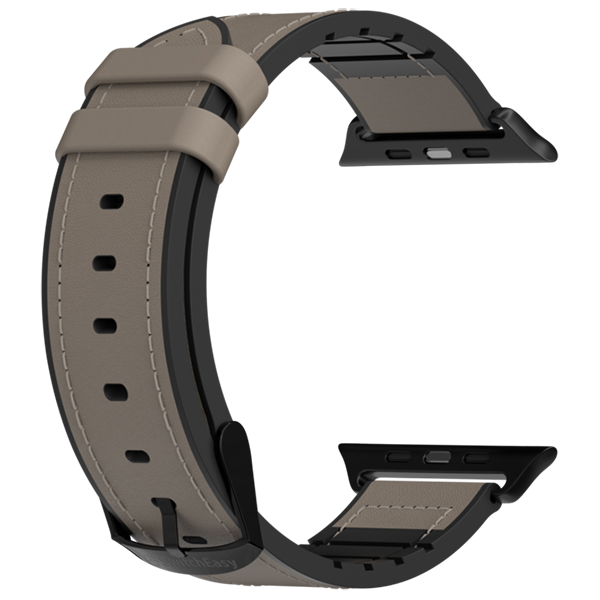 Dây đeo SwitchEasy (38/40/41mm) và (42/44/45mm) Hybrid Silicone-Leather dành cho Apple Watch Series (1~7/ SE)-Hàng chính hãng