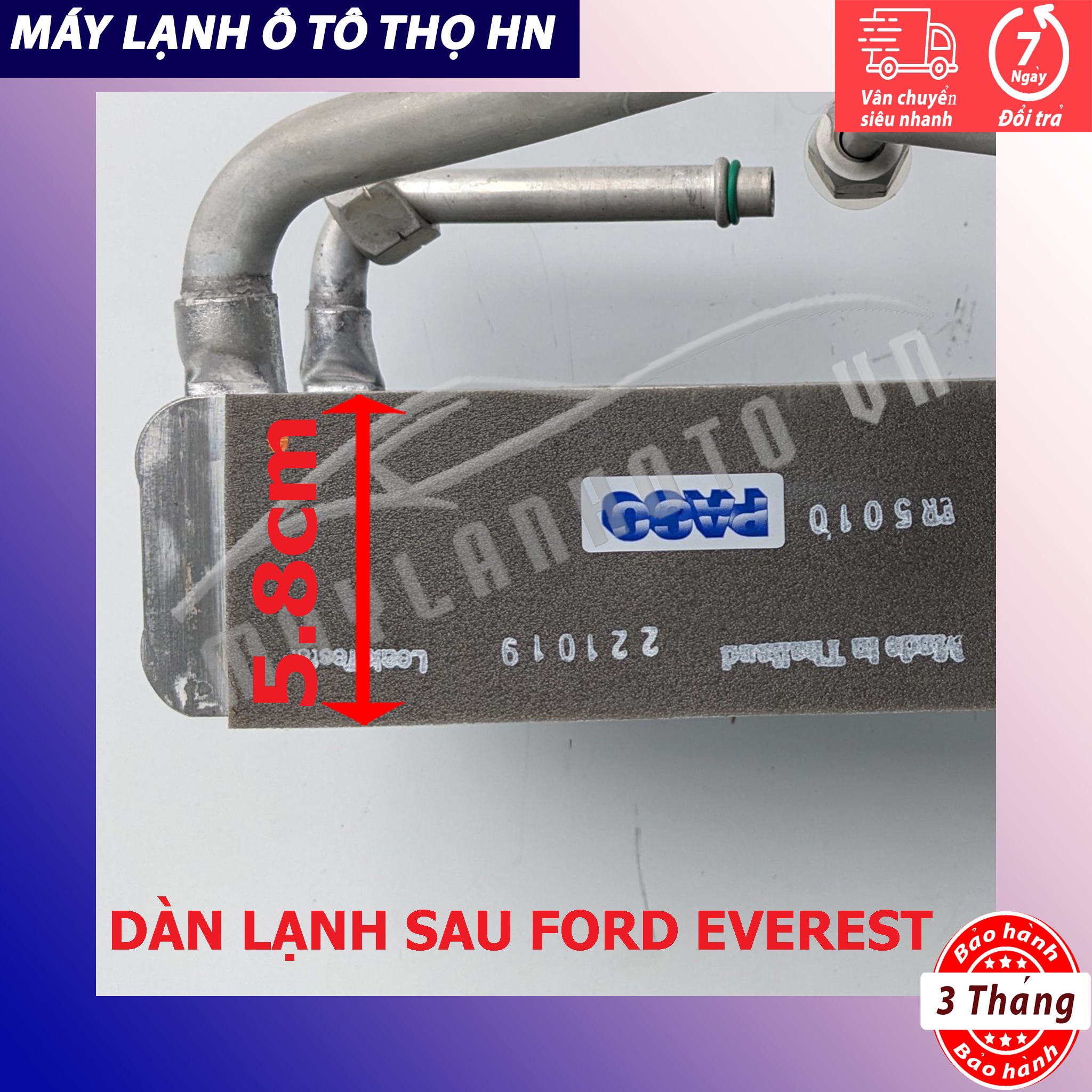 Dàn lạnh Ford Everest 2006 - 2016 Hàng xịn Thái Lan 06 07 08 09 10 11 12 13 14 15 16