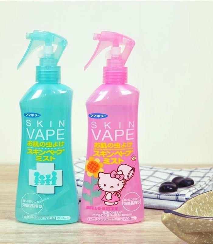 Xịt chống muỗi và côn trùng cho bé  200ml Nhật Bản - Màu xanh