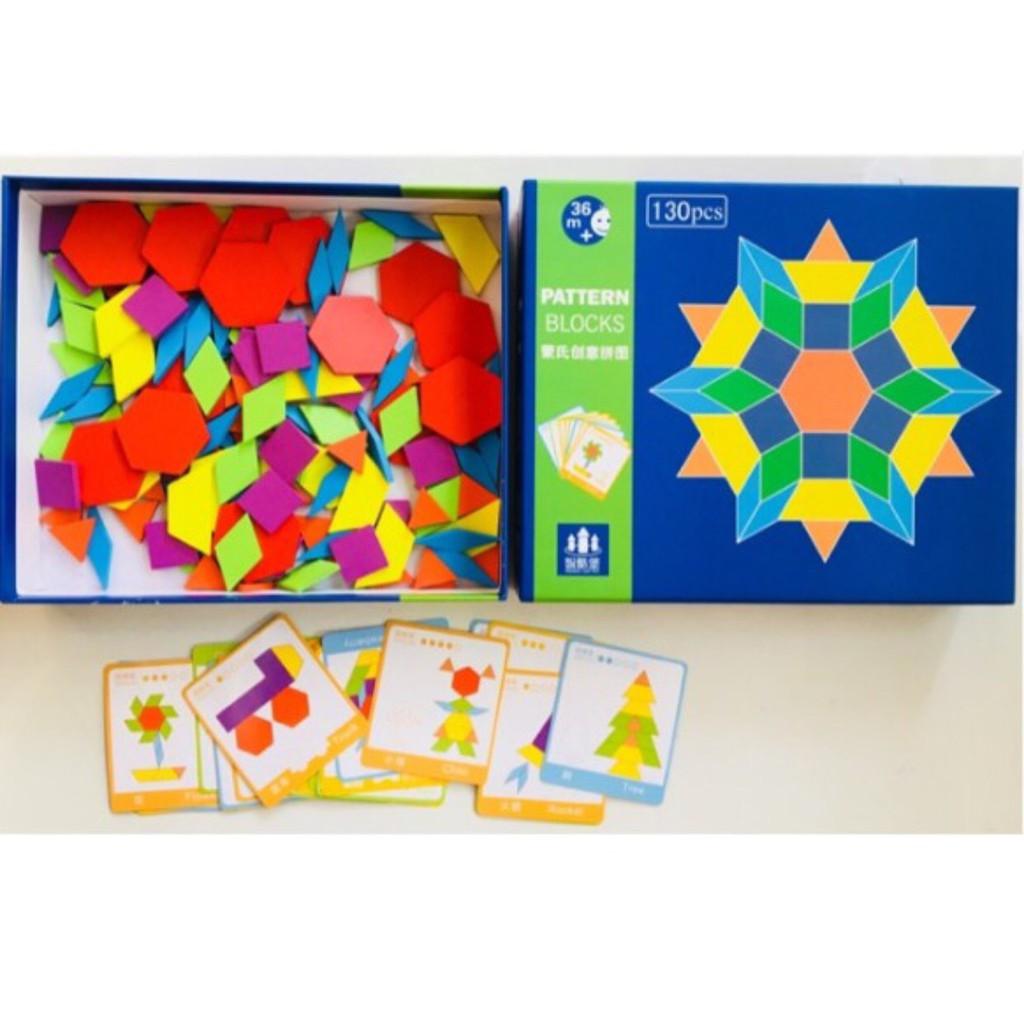 Bộ Ghép Hình Đa Năng 130 Chi Tiết - Đồ Chơi Gỗ