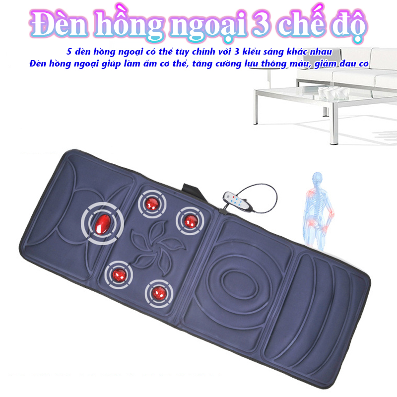 Đệm [Nệm] Massage Toàn Thân Cao Cấp Nikio NK-153  - Máy Massage Toàn Thân Tích Hợp Đèn Hồng Ngoại