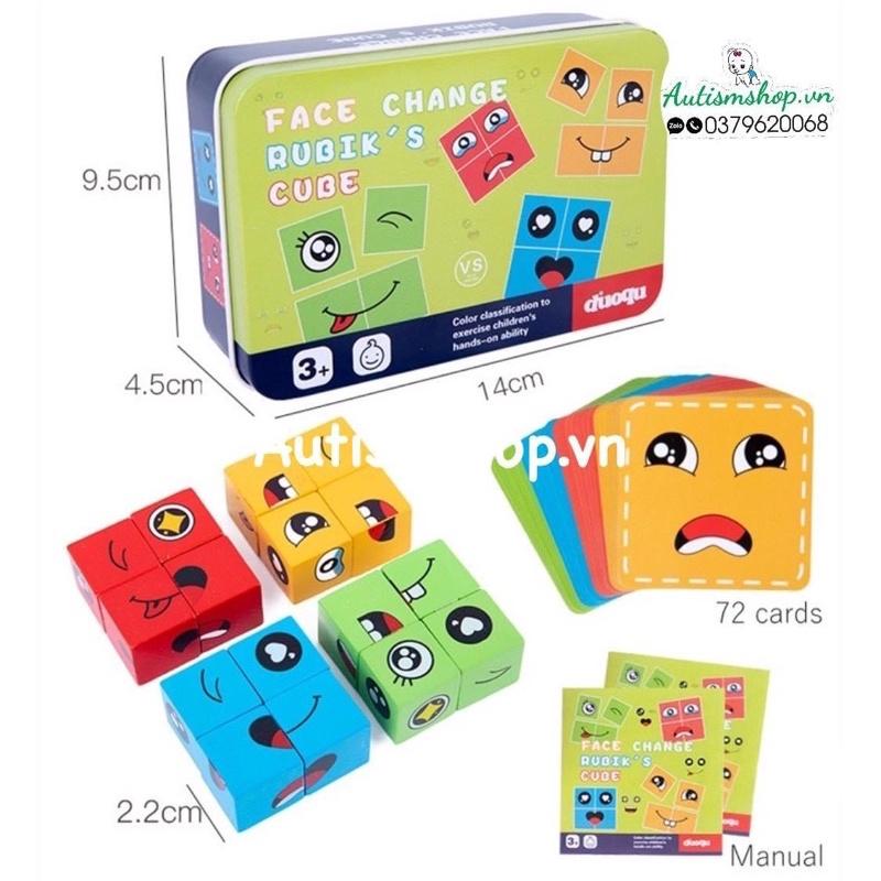 Đồ chơi lắp ráp mặt cảm xúc montessori