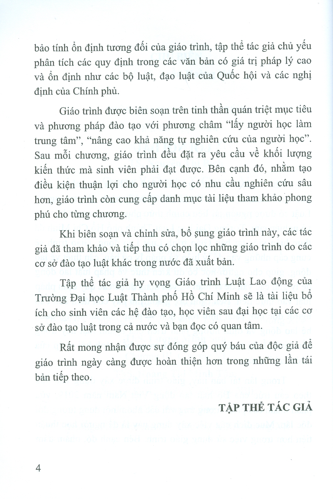 Giáo Trình LUẬT LAO ĐỘNG (Tái bản, có sửa đổi, bổ sung)