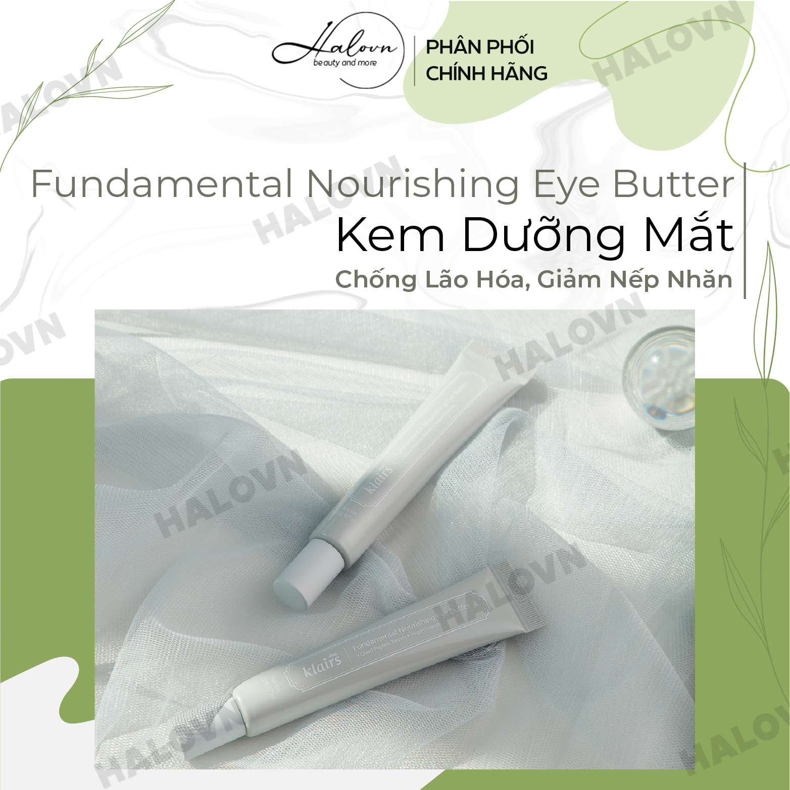 Kem Dưỡng Mắt Cải Thiện Nếp Nhăn Dear, Klairs Fundamental Nourishing Eye Butter 20g