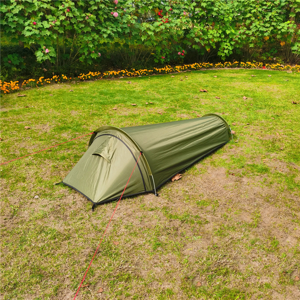 Lều cắm trại ngoài trời siêu nhẹ cho một người kiêm túi ngủ di động