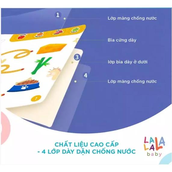 Sách học số và khoa học Math Me Lalala Baby, bôi xóa được, học liệu giáo dục sớm, tặng kèm 5 bút + cục bôi