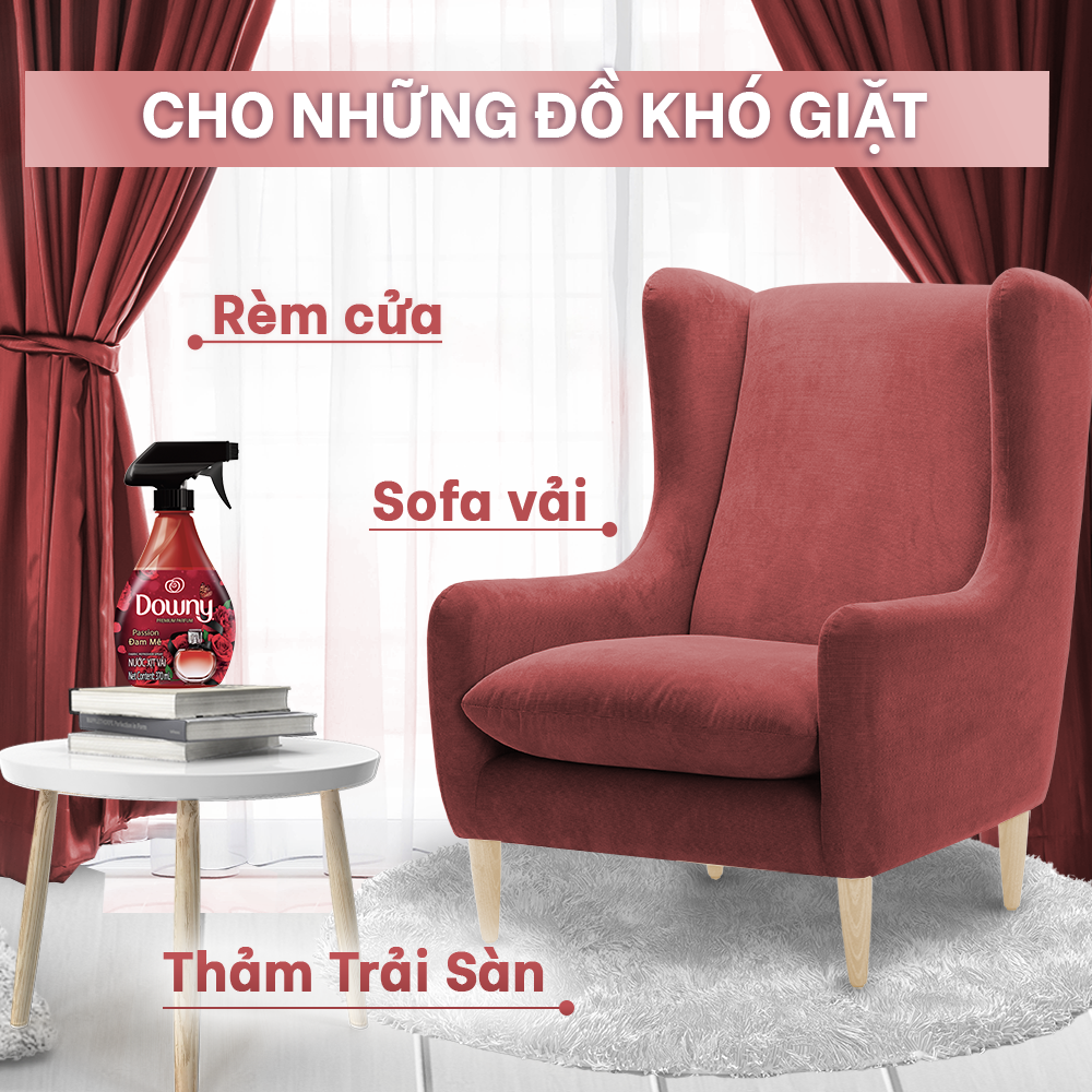 Combo Tiết Kiệm 3 Xịt Vải DOWNY Hương Nắng Mai/Huyền Bí/Đam Mê Chai 370ML x3