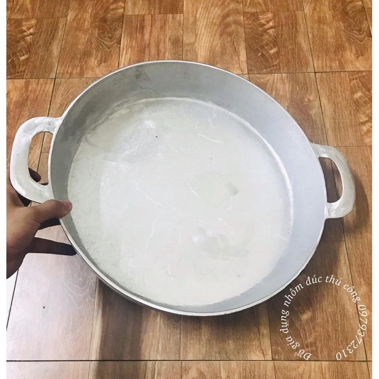 Chảo gang đúc đáy bằng cỡ lớn đk 40cm