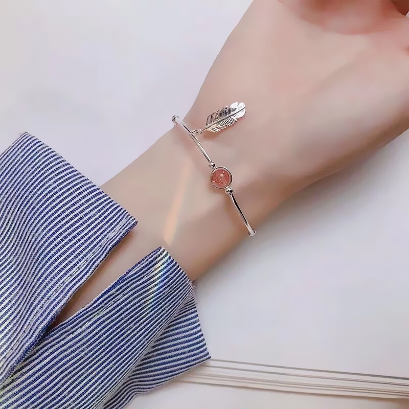 Lắc Tay Nữ | Lắc Tay Nữ Xi Bạc Ngọc Diệp XBL37 - Bảo Ngọc Jewelry