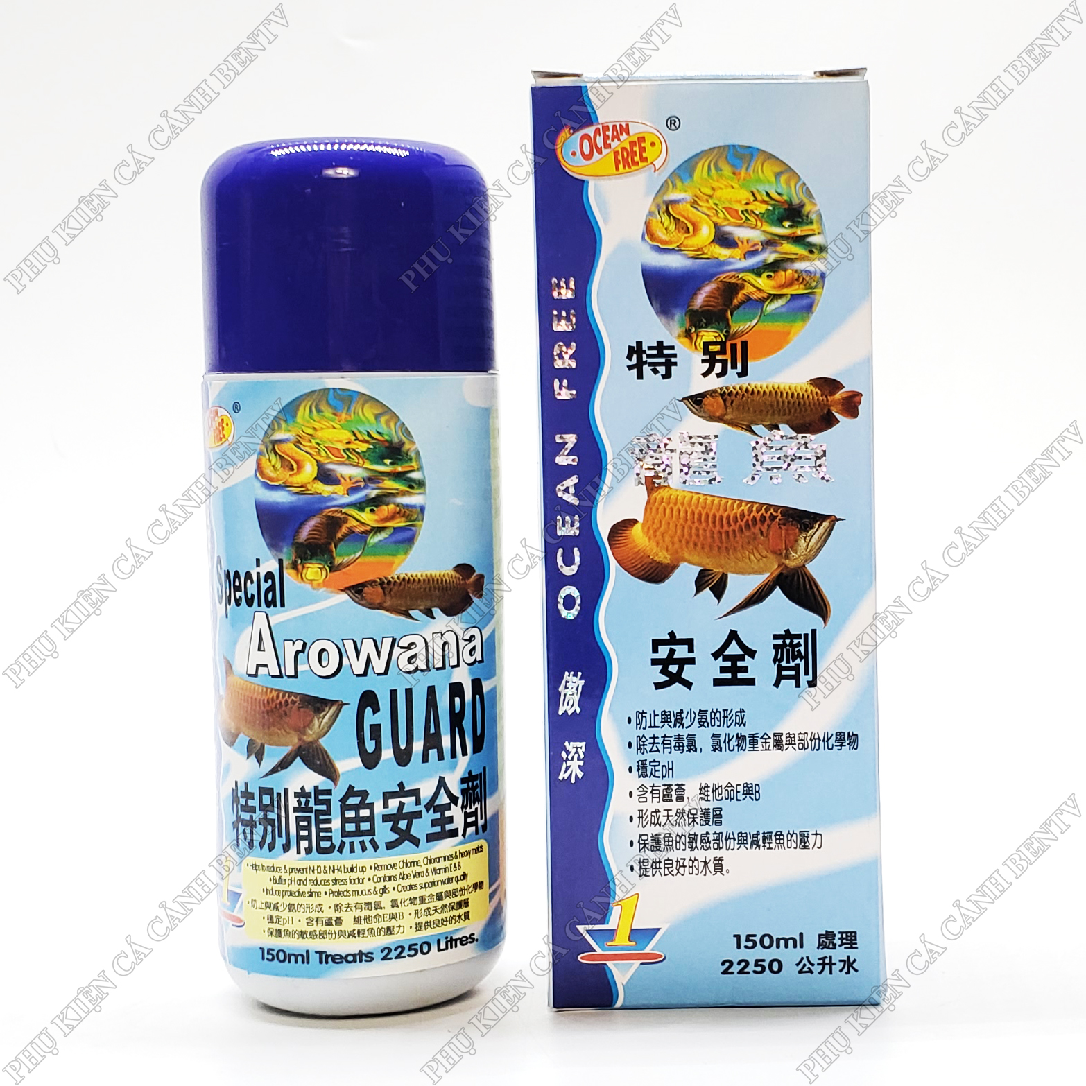 Chai Số 1 Khử Nước Mới Giảm Stress Cho Cá Rồng