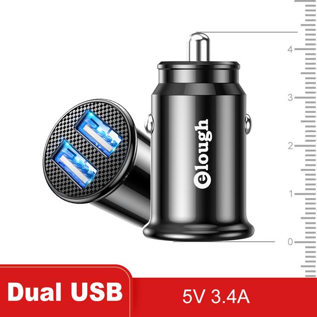 Elough xe điện thoại di động sạc pd qc sạc nhanh usb c sạc xe QC 3.0 40W 5A Loại PD sạc nhanh