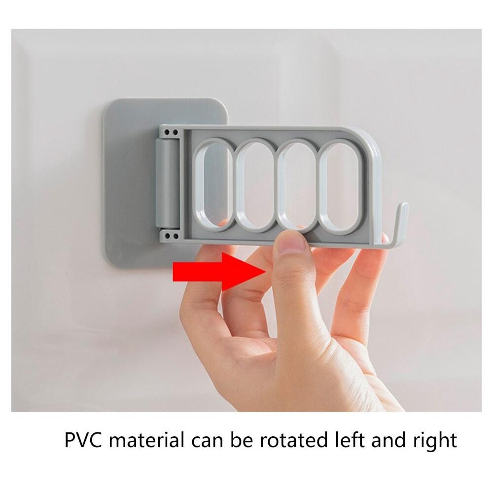 MÓC DÁN TƯỜNG NHỰA ABS 4 Ô TIỆN DỤNG KHÔNG CẦN KHOAN LỖ , ĐỤC TƯỜNG GIÚP KHÔNG GIAN THÊM GỌN GÀNG BỀN ĐẸP