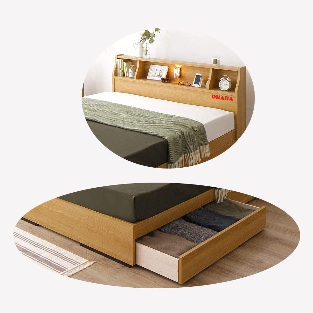 Giường ngủ gỗ Công Nghiệp Cao Cấp OHAHA chuẩn Nhật 001 - Yellow