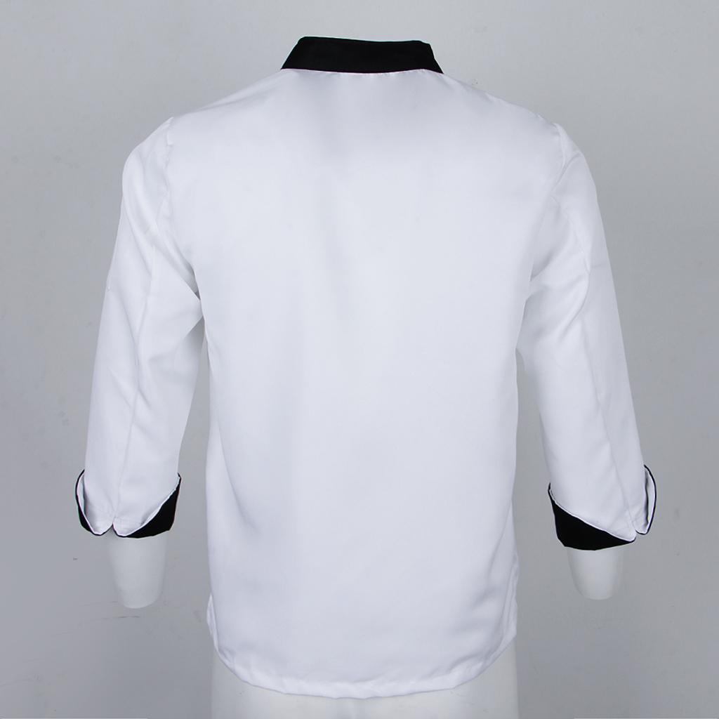 Chef Apparel Unisex Long Sleeve Chef Jacket Coats Restaurant Cook Uniform