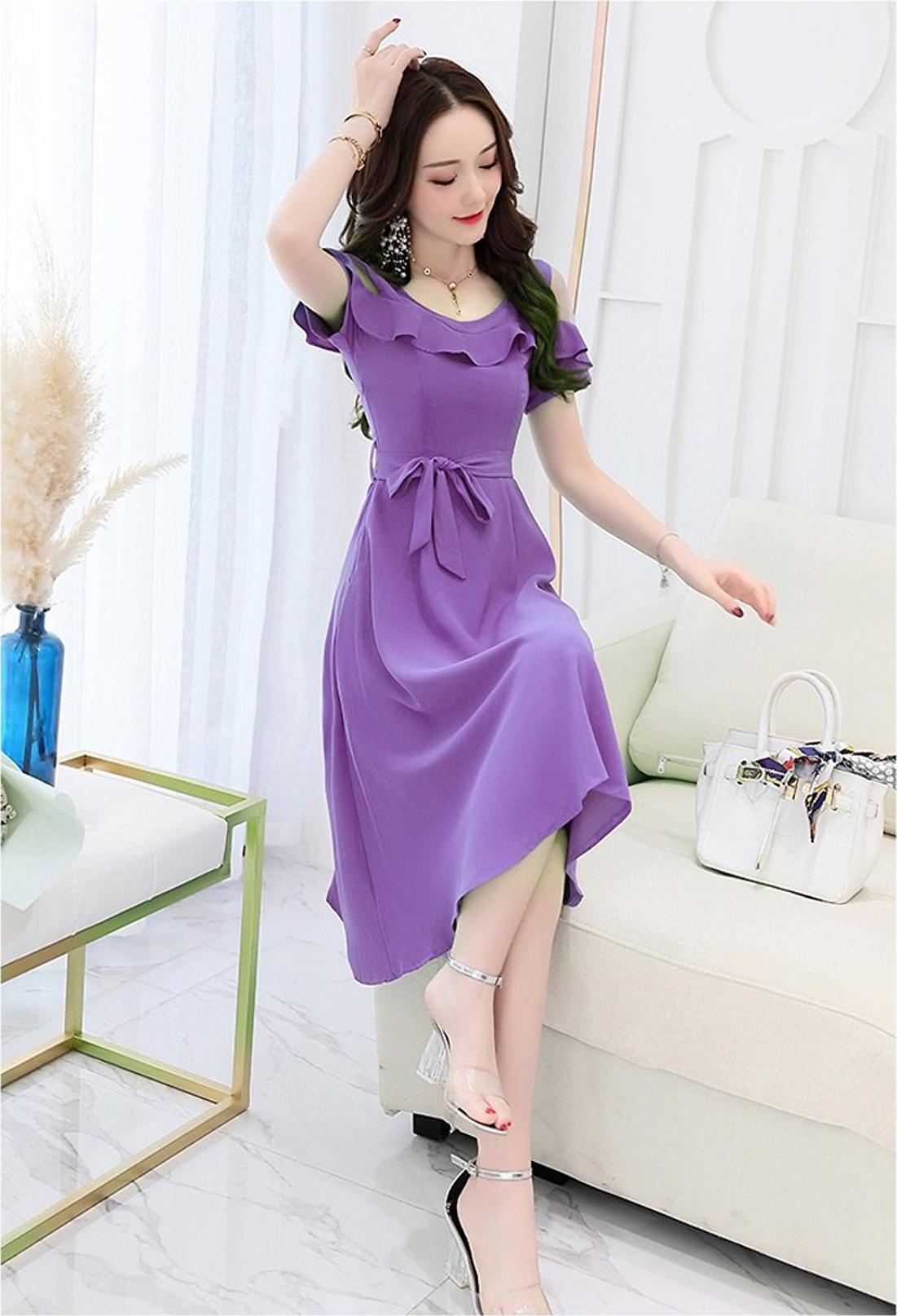Đầm xòe xinh xắn thắt nơ NT6277N