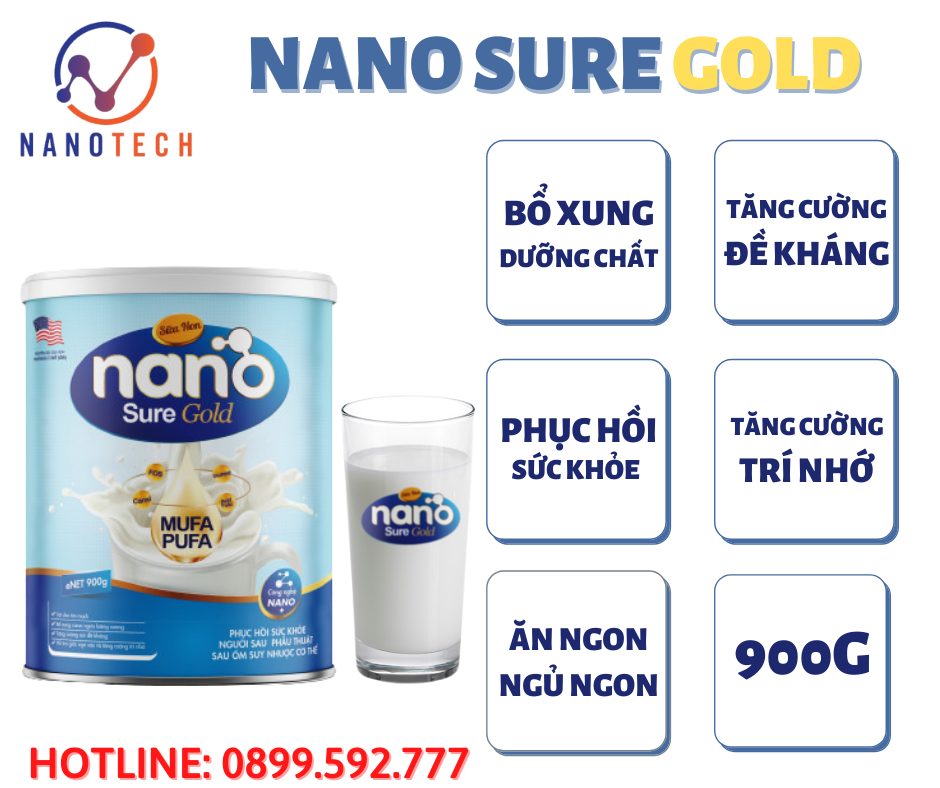 Sữa non Nano Sure Gold 900gam