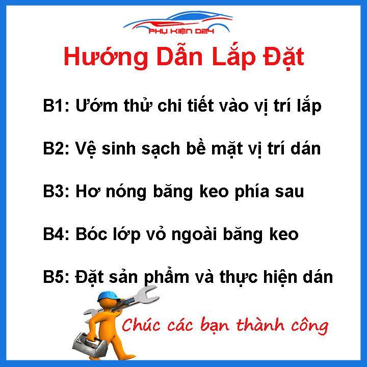 Bộ ốp nẹp sườn Cerato 2016-2017-2018 mạ crom trang trí làm đẹp xe