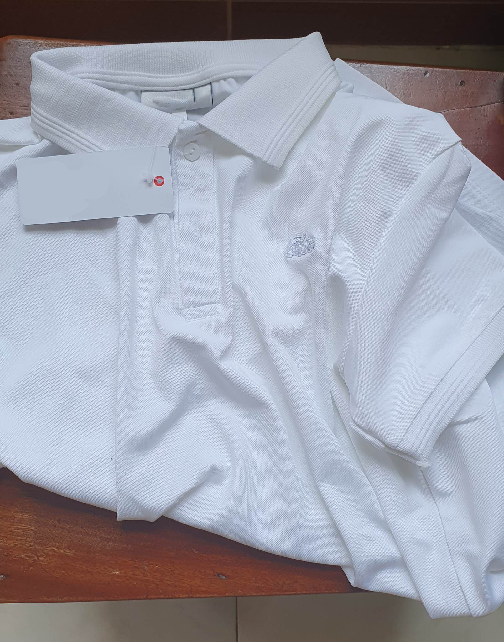 Áo polo nam màu trắng kiểu dáng cổ điển sang trọng lịch sự chất kiệu vải cá sấu thoáng mát thấm mồ hôi dễ dàng phối đồ size từ 50-75kg