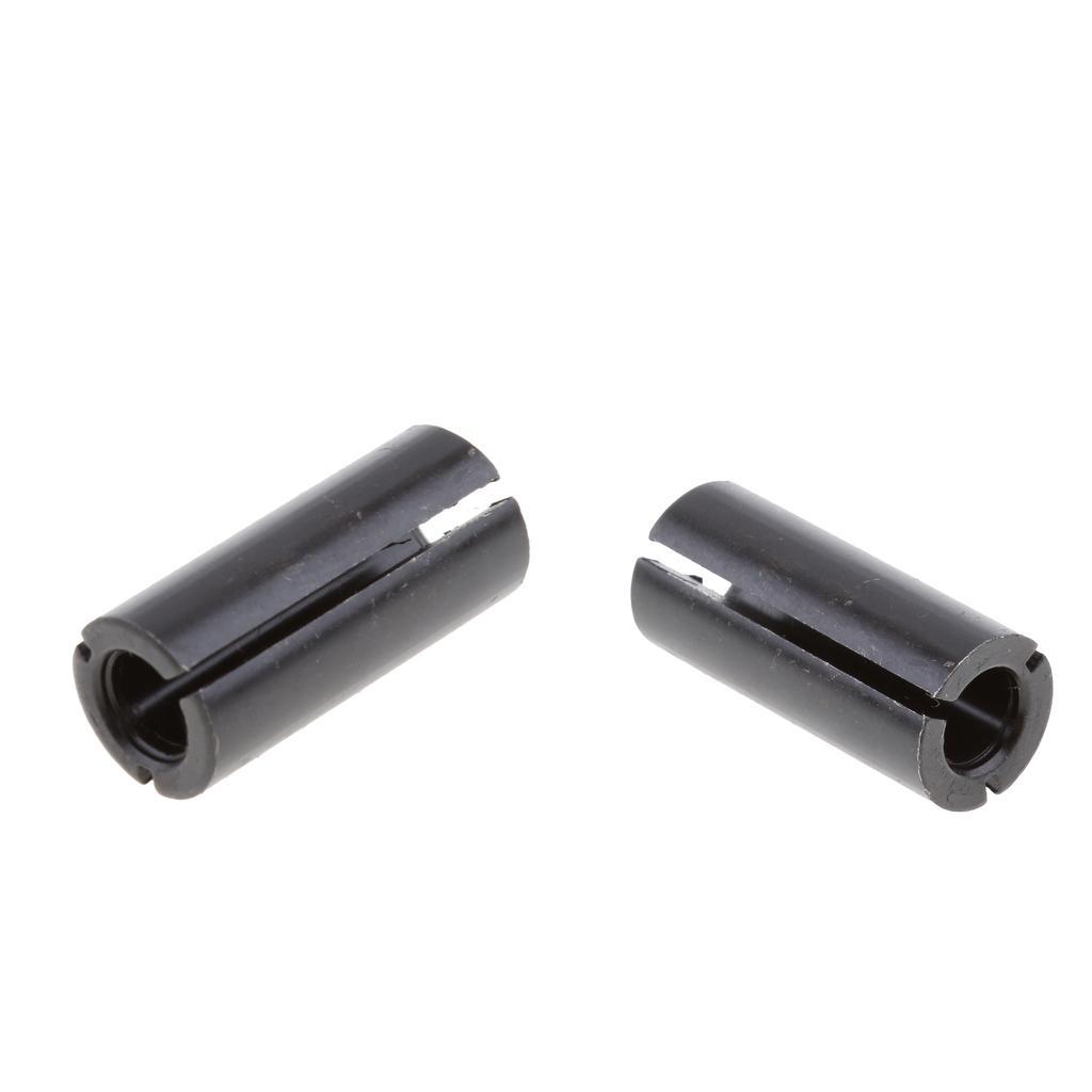 2pcs High Precision Router Bit Collet Chuck Adapter CNC Tool 6.35mm to 12mm
