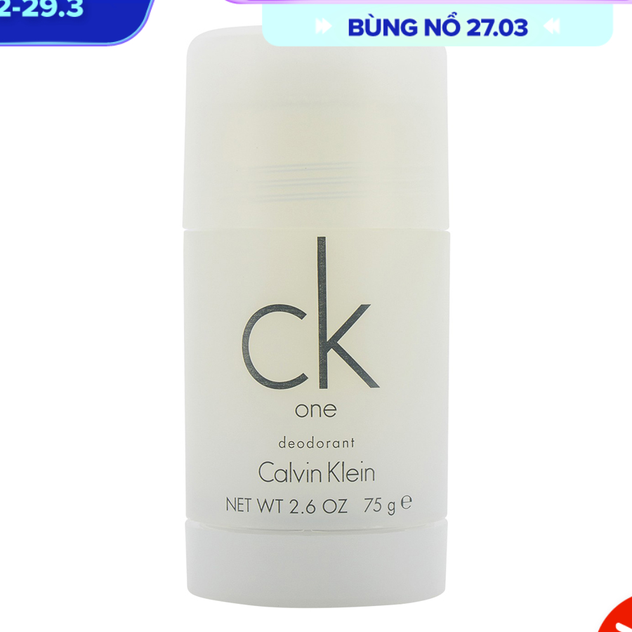 Sáp Khử Mùi Unisex CK One Deodorant 88300108978 (75g)