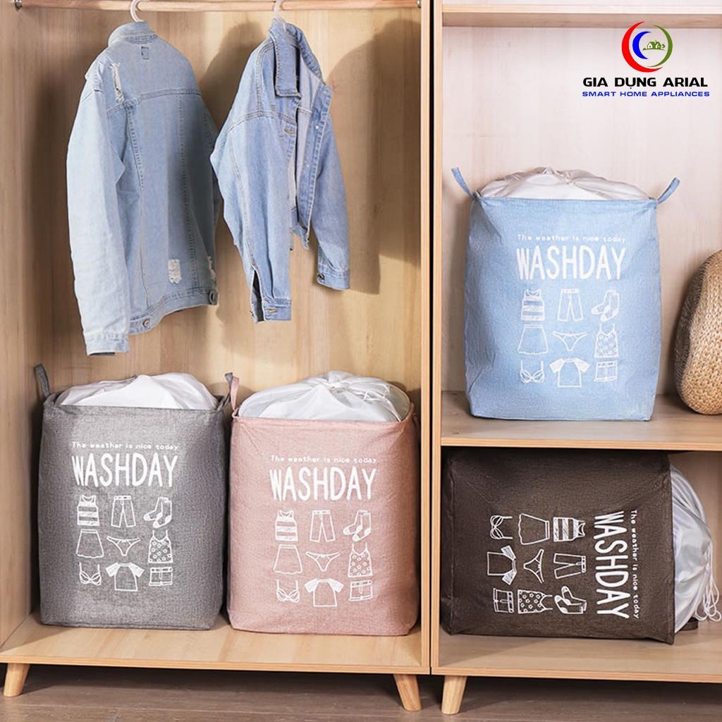 Túi Đựng Quần Áo Chăn Màn bằng vài siêu bền WASHDAY