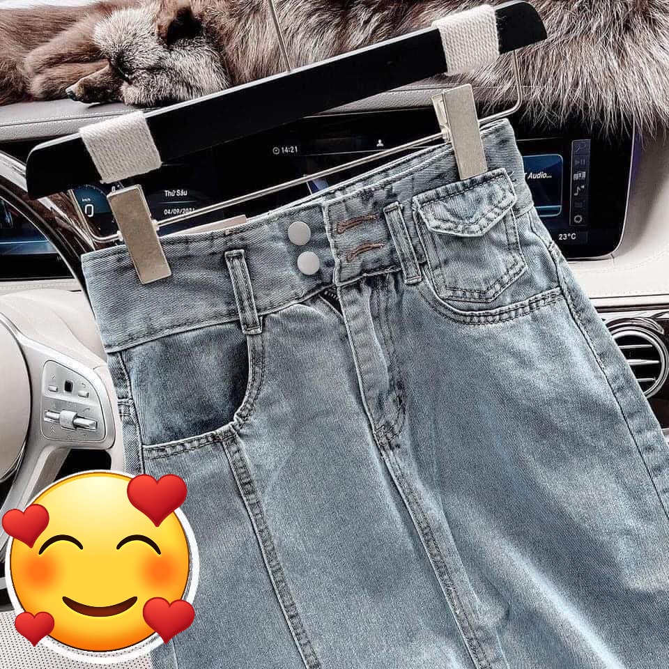 Chân váy Jeans 2 màu siêu xinh