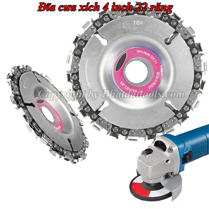 Đĩa cưa gỗ dạng xích,lưỡi cưa xích 4 inch