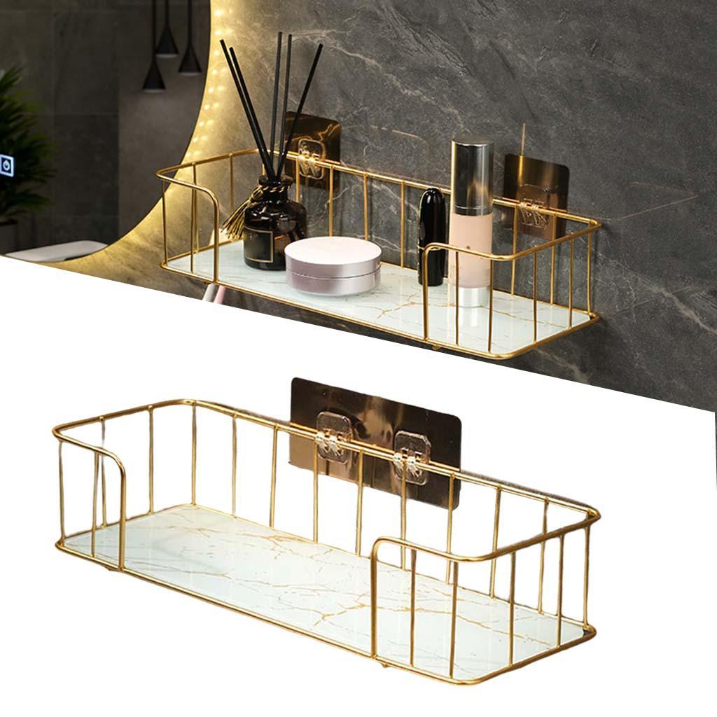 Wall Mounted Bathroom Trays Cosmetic Storage Rack for Home Toilet Bathroom Accessories