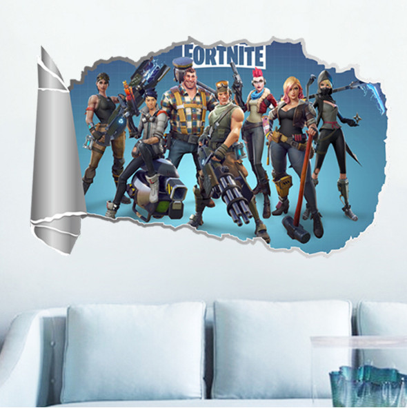 Decal trang trí tường - Vết nứt những chiến binh