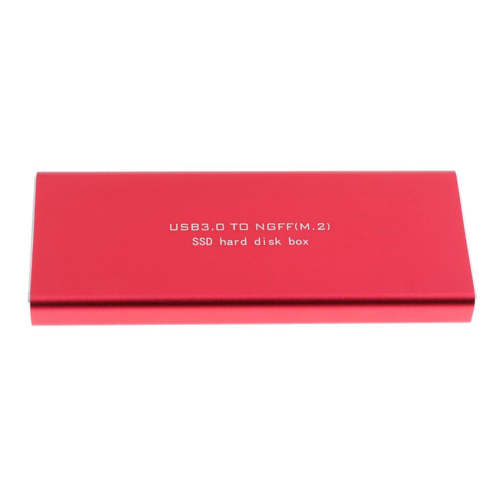 USB3.0 To NGFF M.2 SSD Hard Disk Box SSD External Enclosure Case 6GB/S