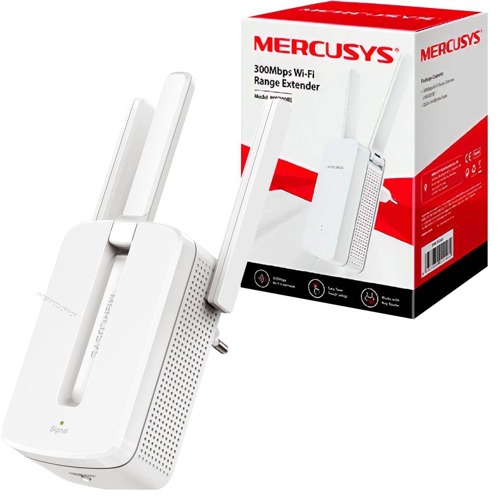 Bộ Kích Sóng Wifi 3 Râu Mercusys 300Mbps Cực Mạnh - Hàng Chính Hãng